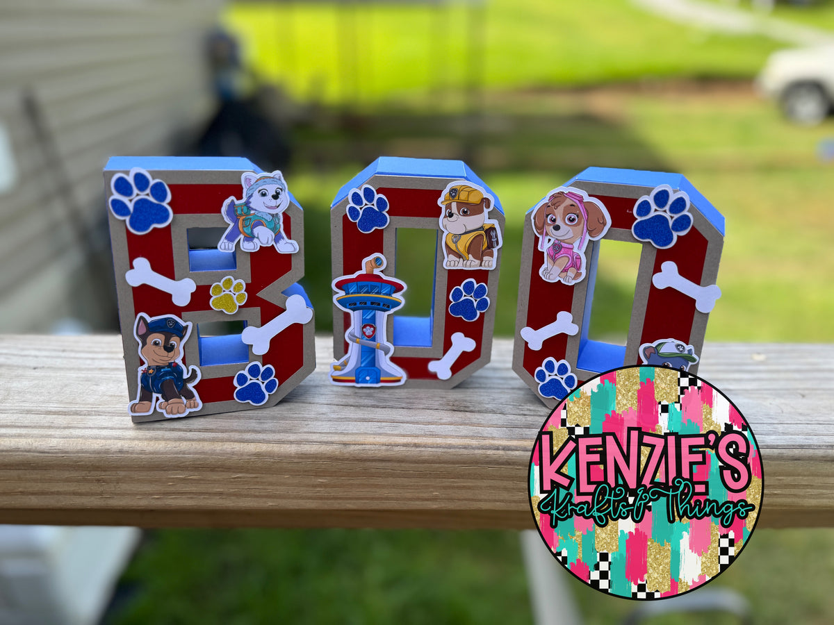 3d Letters/Numbers | EACH