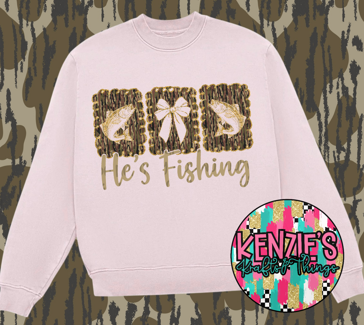 He’s Fishing
