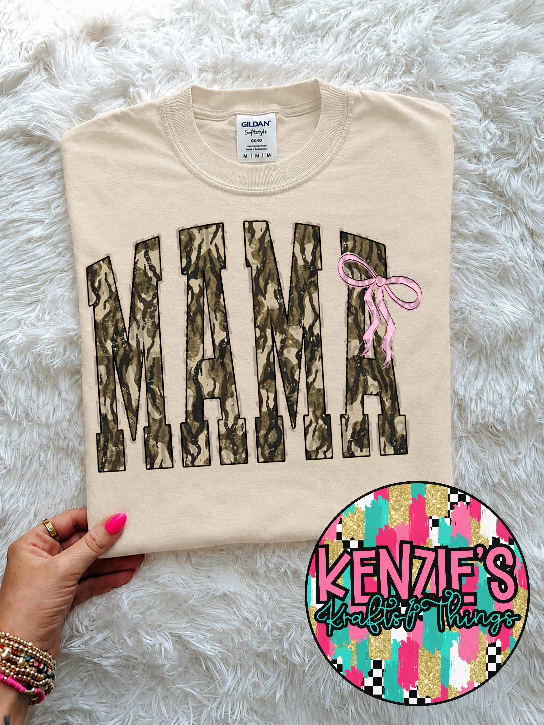 Tee Tuesday Camo Mama 3 With Bow