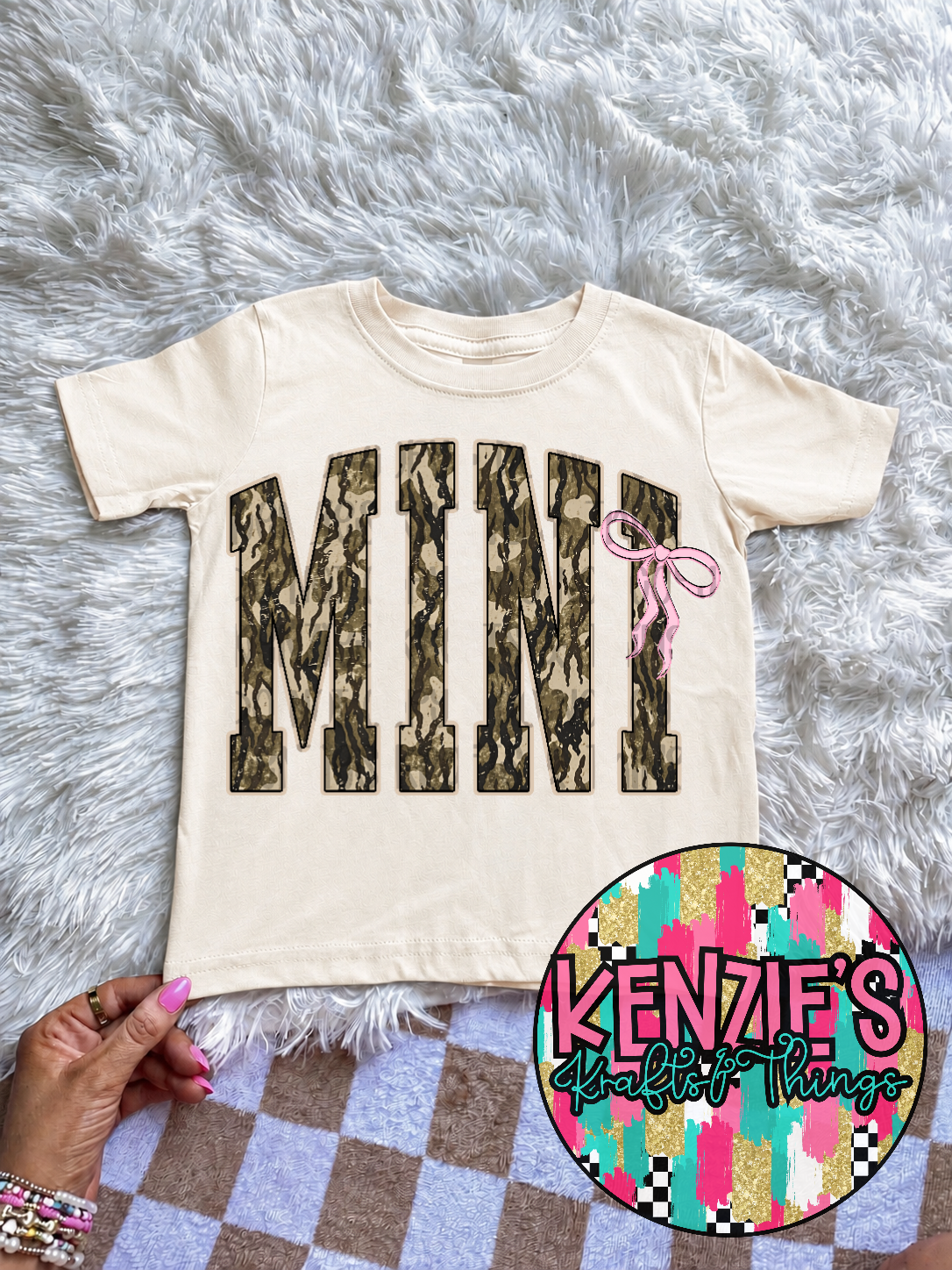 Tee Tuesday Camo Mini 3 With Bow